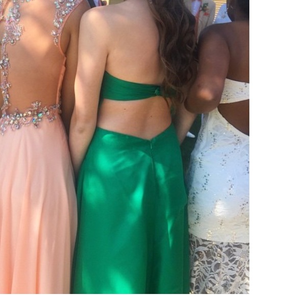 Emerald Green Prom Dress - Picture 2 of 3